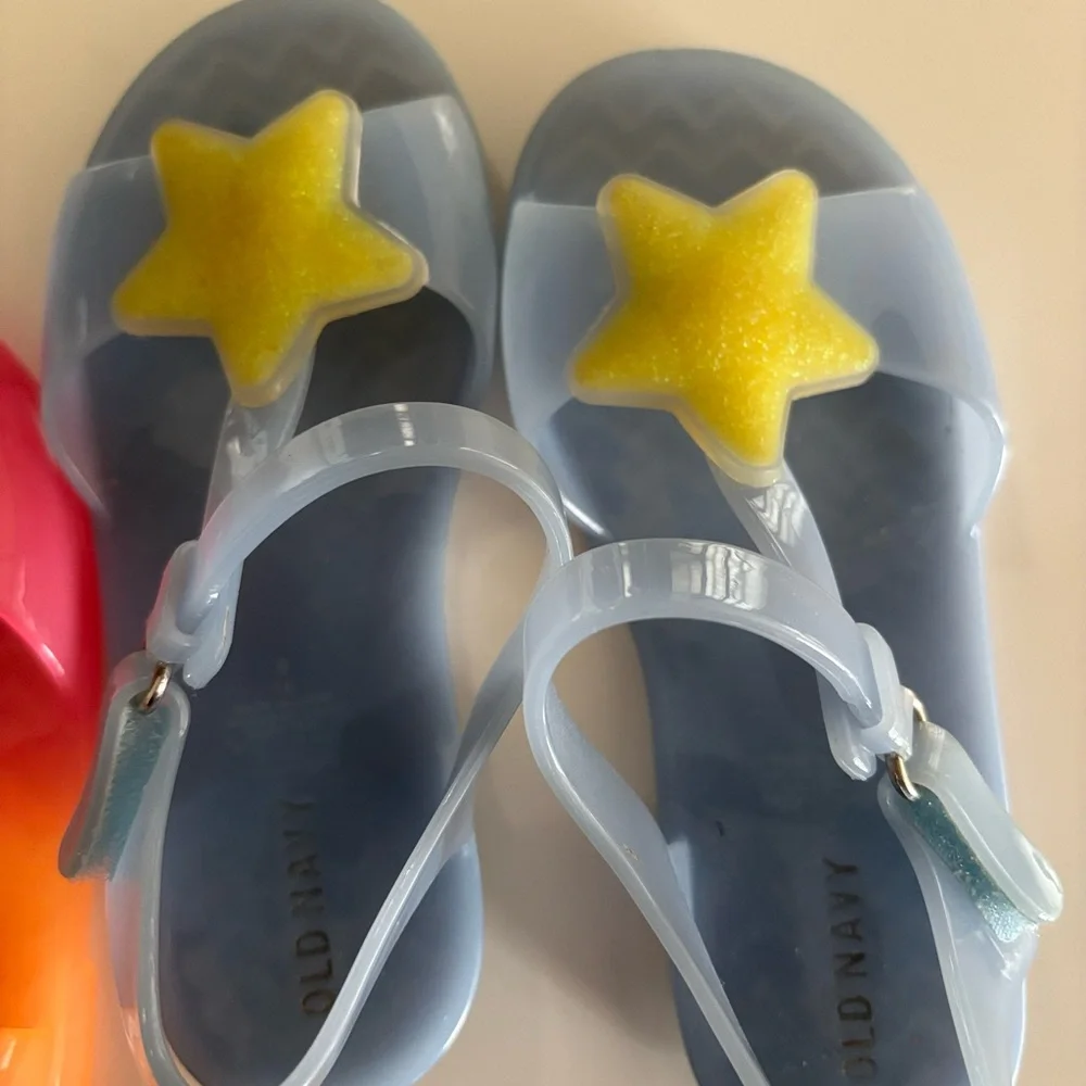 Old Navy Kids Girls Jelly Sandals Bundle Lot Set of Two